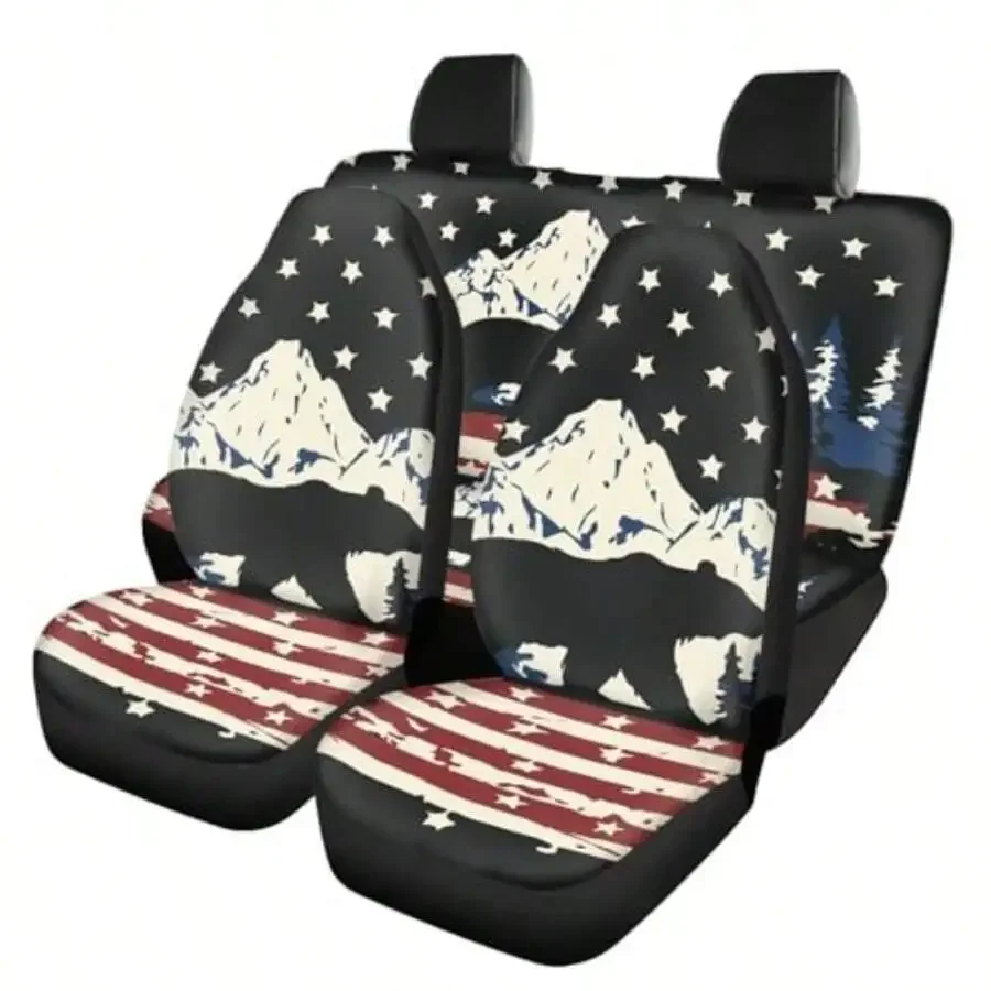 Bear Mountain Flag Universal Car Seat Covers 4pcs Full Set For Sedan Truck SUV Van
Bear Mountain Flag Universal Car Seat Covers 4pcs Full Set For Sedan Truck SUV Van