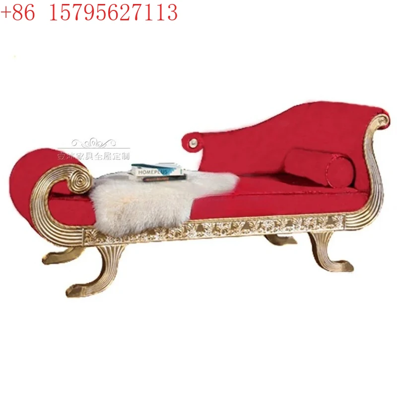 American solid wood light luxury carved fabric concubine sofa classical beauty couch lazy chair9344
American solid wood light luxury carved fabric concubine sofa classical beauty couch lazy chair9344