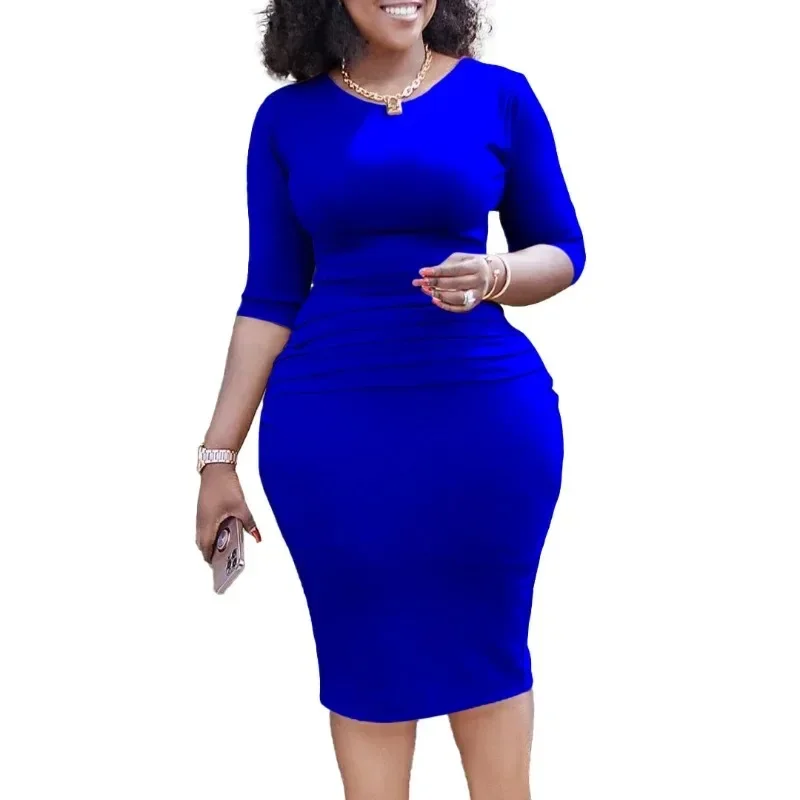 African Dresses for Women Elegant Summer African Women 3/4 Sleeve Polyester White Red Green Knee-length Dress African Clothes
African Dresses for Women Elegant Summer African Women 3/4 Sleeve Polyester White Red Green Knee-length Dress African Clothes