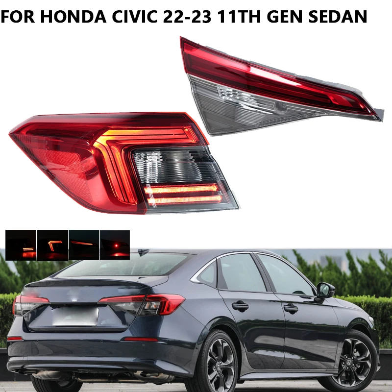 Rear Tail Light Brake Lamp For Honda Civic 2022 2023 11Th GEN Sedan LED Rear Signal Light Warning Lamp Headlight Taillight
Rear Tail Light Brake Lamp For Honda Civic 2022 2023 11Th GEN Sedan LED Rear Signal Light Warning Lamp Headlight Taillight