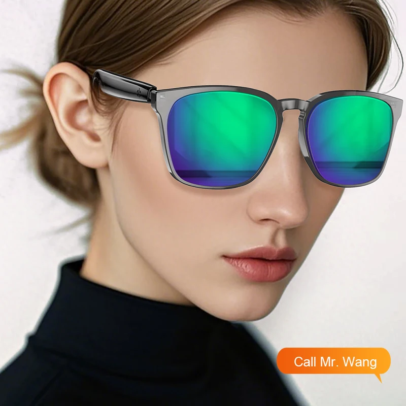 Unisex 2025 A10 AI Smart Sunglasses Wireless BT Speaker AI Translation Anti-blue Light Music Smart Glasses for Outdoor Sports
Unisex 2025 A10 AI Smart Sunglasses Wireless BT Speaker AI Translation Anti-blue Light Music Smart Glasses for Outdoor Sports