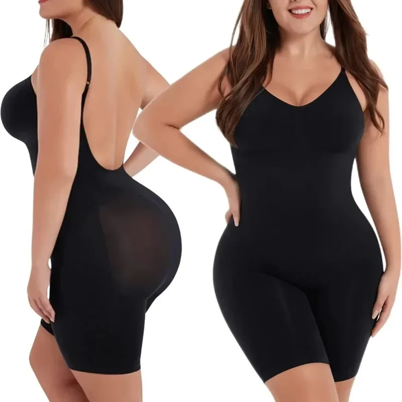 Seamless Women Bodysuit Butt Lifter Shapewear Waist Trainer Body Shaper Strappy-Back Chest Enhancing Corrective Underwear Corset
Seamless Women Bodysuit Butt Lifter Shapewear Waist Trainer Body Shaper Strappy-Back Chest Enhancing Corrective Underwear Corset