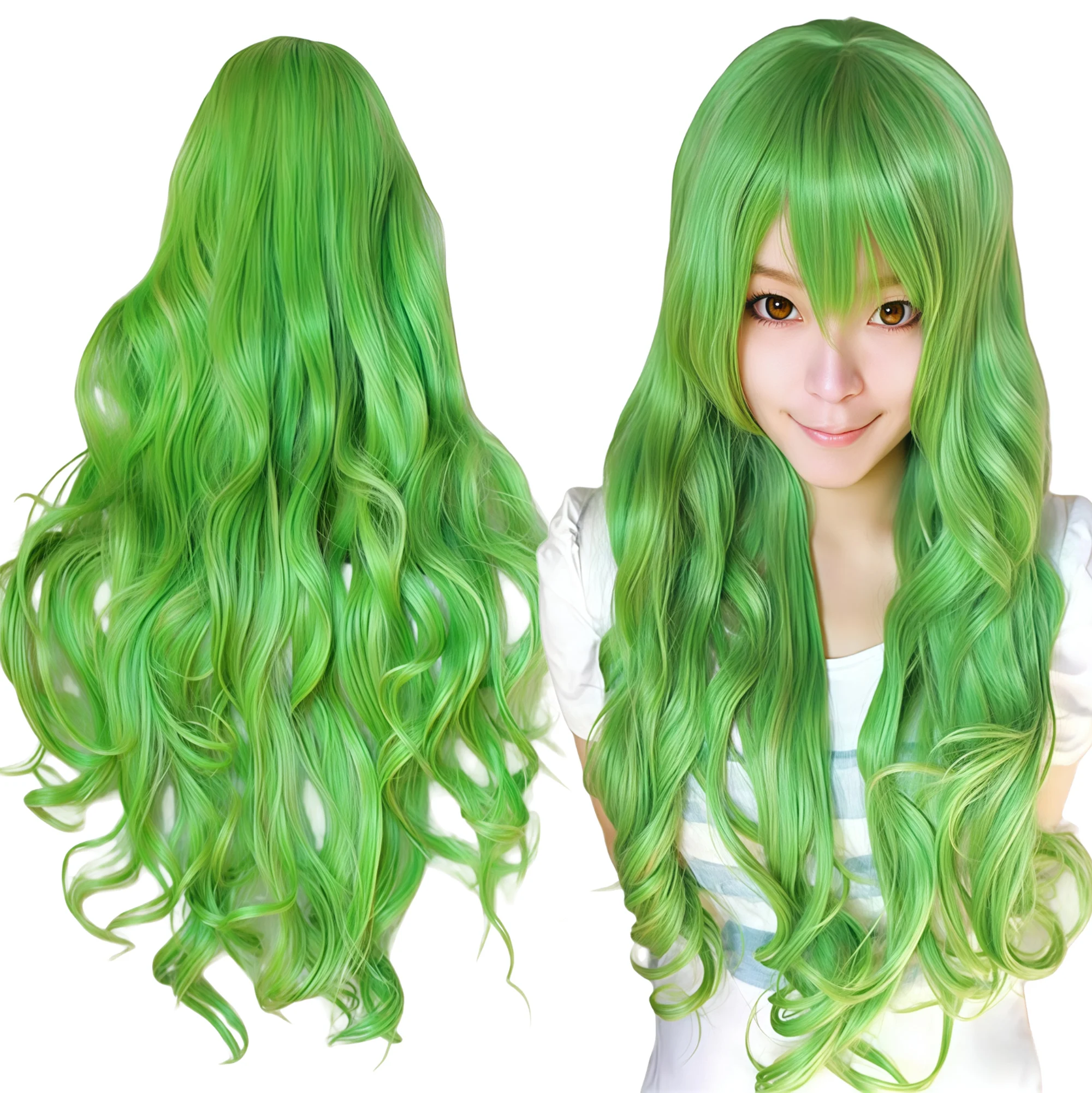 Synthetic Hair Apple Green Cosplay Wig Code Geass Lolita Hair Curly Anime Wigs Hairpiece Shion Sonozaki Halloween Costume Wig
Synthetic Hair Apple Green Cosplay Wig Code Geass Lolita Hair Curly Anime Wigs Hairpiece Shion Sonozaki Halloween Costume Wig