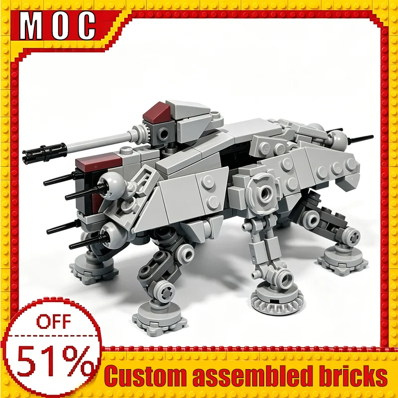 285 PCS Interstellar Bipedal Combat Walker Sci-Fi Assemble Building Blocks Model DIY Assembly Creative Educational Learning Gift
285 PCS Interstellar Bipedal Combat Walker Sci-Fi Assemble Building Blocks Model DIY Assembly Creative Educational Learning Gift