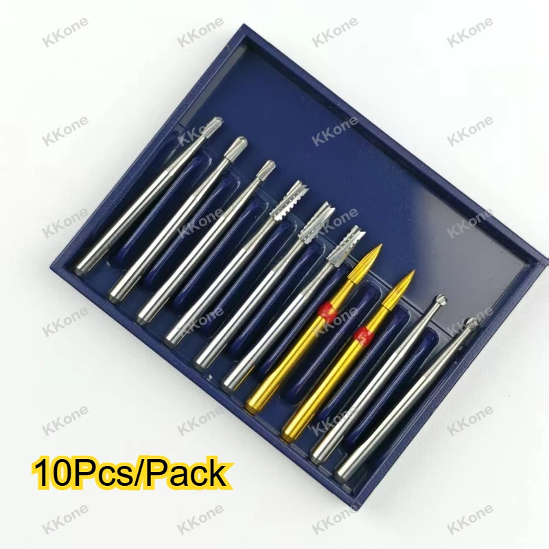 2 x10Pcs /Pack Professional Dental Carbide Burs FG Series Gold - Plated Trimming & Finishing Drills for High - Speed Handpiece
2 x10Pcs /Pack Professional Dental Carbide Burs FG Series Gold - Plated Trimming & Finishing Drills for High - Speed Handpiece