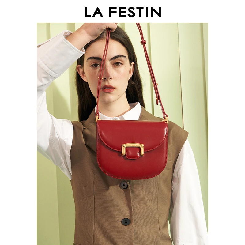 LA FESTIN Original Women Bag New Cross body Bag Trendy Shoulder Bag Retro Style Handbag Saddle Bag High-end Bag
LA FESTIN Original Women Bag New Cross body Bag Trendy Shoulder Bag Retro Style Handbag Saddle Bag High-end Bag