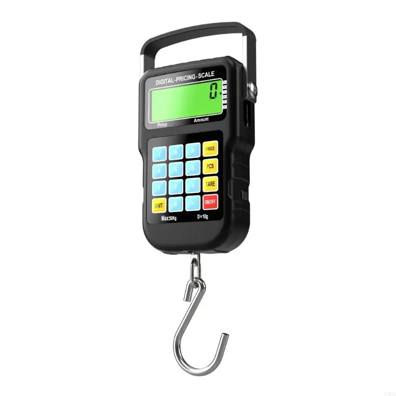 63HA Digital Scale LCD Backlit Screen Electronic Fishing Scale 110lb Hanging Scale
63HA Digital Scale LCD Backlit Screen Electronic Fishing Scale 110lb Hanging Scale
