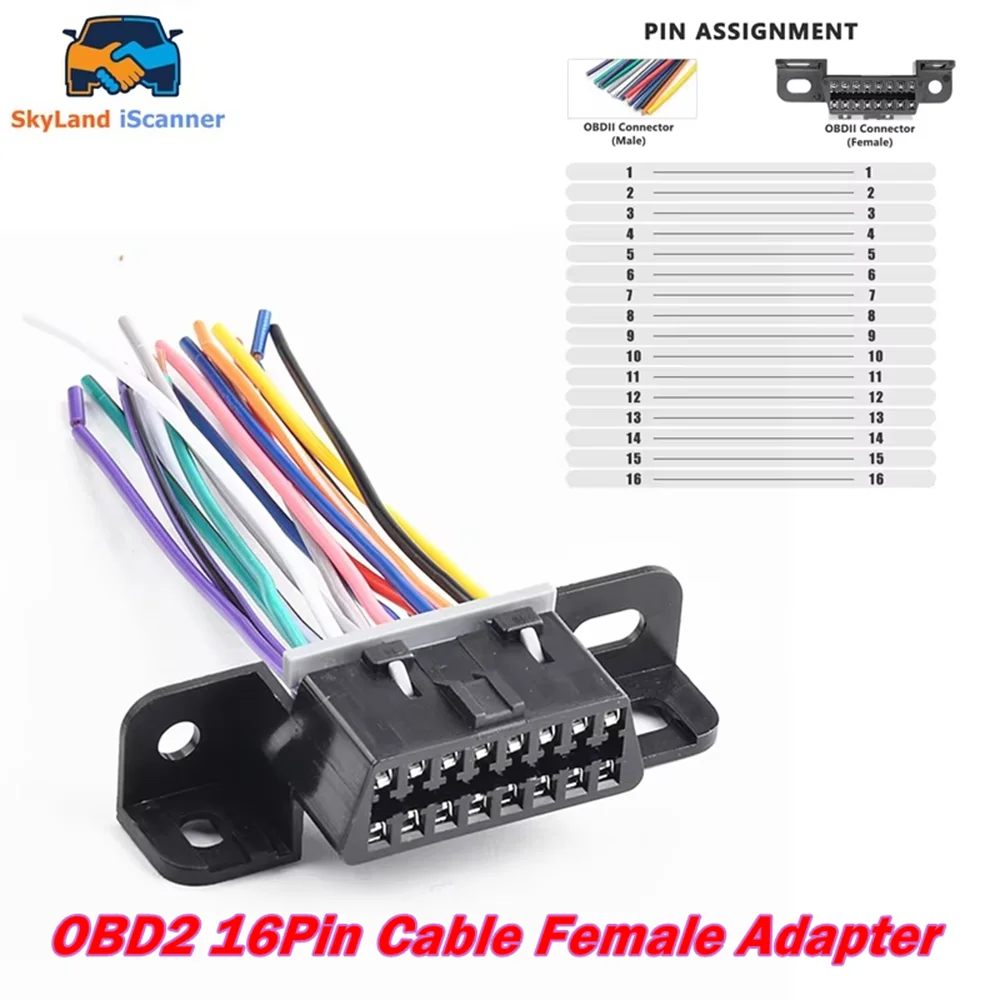 Лучший удлинительный кабель OBD2 J1962 10 см, 16-контактный, для самостоятельной установки, для VW/Toyota/Honda, автомобильный диагностический инструмент, разъем OBD 2
Лучший удлинительный кабель OBD2 J1962 10 см, 16-контактный, для самостоятельной установки, для VW/Toyota/Honda, автомобильный диагностический инструмент, разъем OBD 2