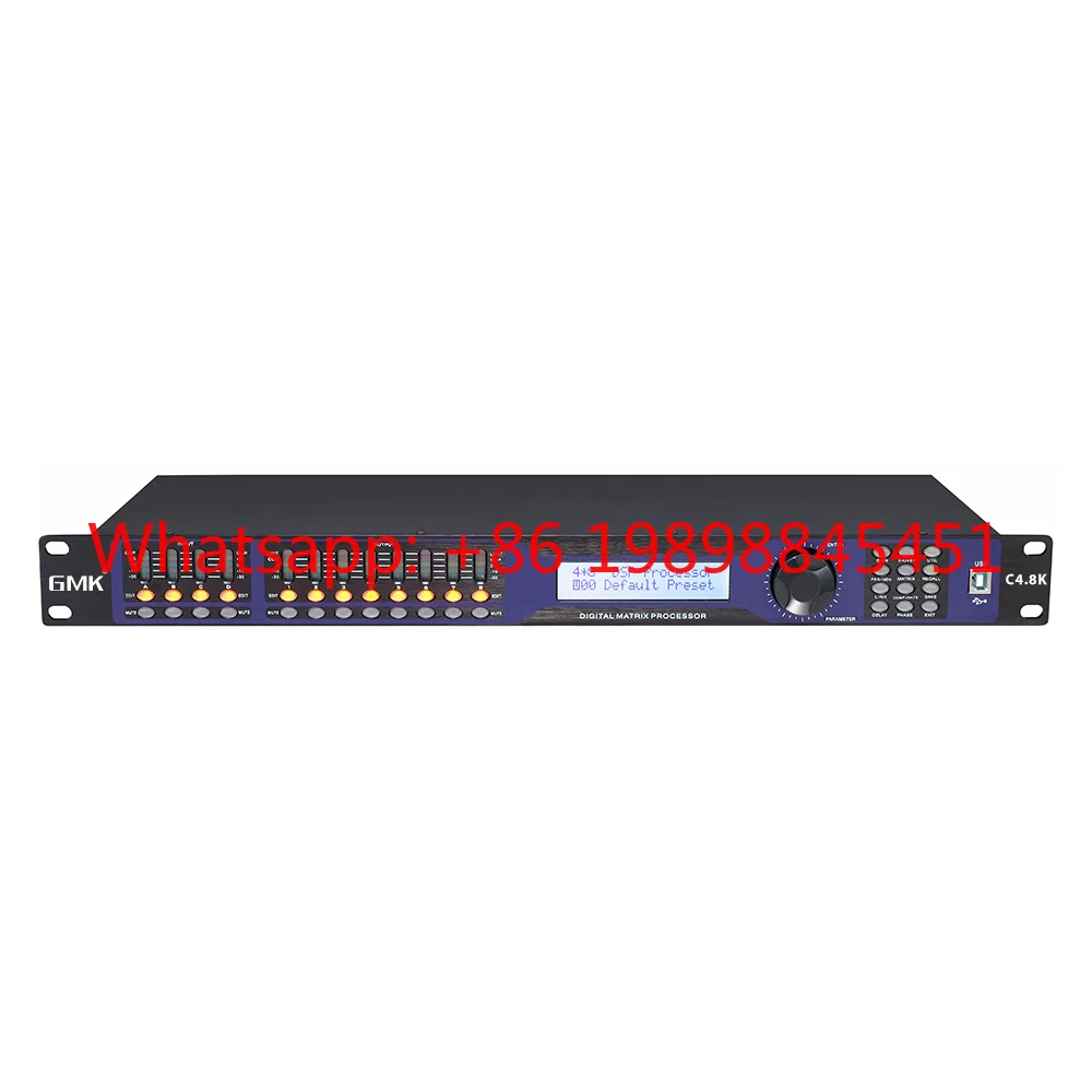 C4.8K Smart Digital Audio Processor & Power Amplifier, 4 Channels 8000W DSP Mixer Effector, Metal Shell Passive Speaker Type
C4.8K Smart Digital Audio Processor & Power Amplifier, 4 Channels 8000W DSP Mixer Effector, Metal Shell Passive Speaker Type