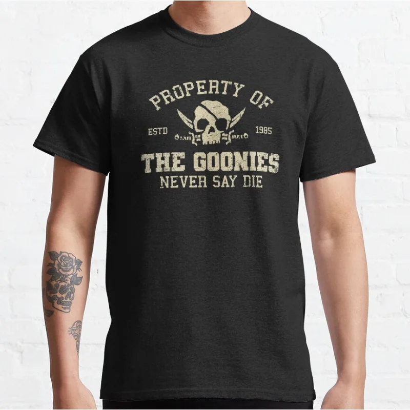1985 Vintage Film Property Of The Goonies Retro Never Say Die Gift clothingcrewneck T-shirt large size Adult Tops S-6xl
1985 Vintage Film Property Of The Goonies Retro Never Say Die Gift clothingcrewneck T-shirt large size Adult Tops S-6xl