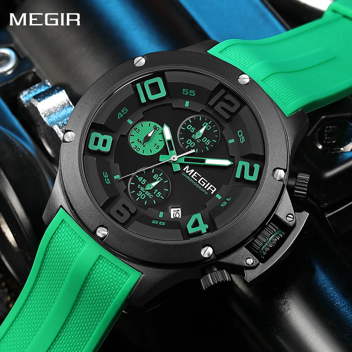 MEGIR бренд 47 мм мужские кварцевые часы с большим циферблатом модные повседневные спортивные наручные часы с хронографом водостойкие светящиеся Reloj
MEGIR бренд 47 мм мужские кварцевые часы с большим циферблатом модные повседневные спортивные наручные часы с хронографом водостойкие светящиеся Reloj
