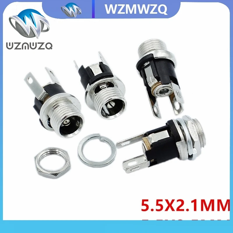 10pcs 5.5x2.1mm 5.5x2.5mm DC Socket With Nut DC Power Jack Socket Female Panel Mount Connector DC025 DC-025
10pcs 5.5x2.1mm 5.5x2.5mm DC Socket With Nut DC Power Jack Socket Female Panel Mount Connector DC025 DC-025