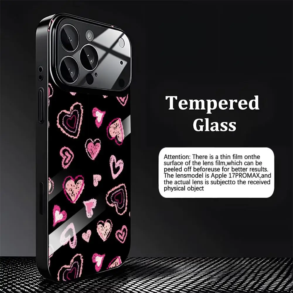 Fashion Pink Sketch Hearts Glass phone case mobile phones for iphone 17 pro max cover for iPhone 17、16、15、14、13、12、11pm Pro Plus
Fashion Pink Sketch Hearts Glass phone case mobile phones for iphone 17 pro max cover for iPhone 17、16、15、14、13、12、11pm Pro Plus