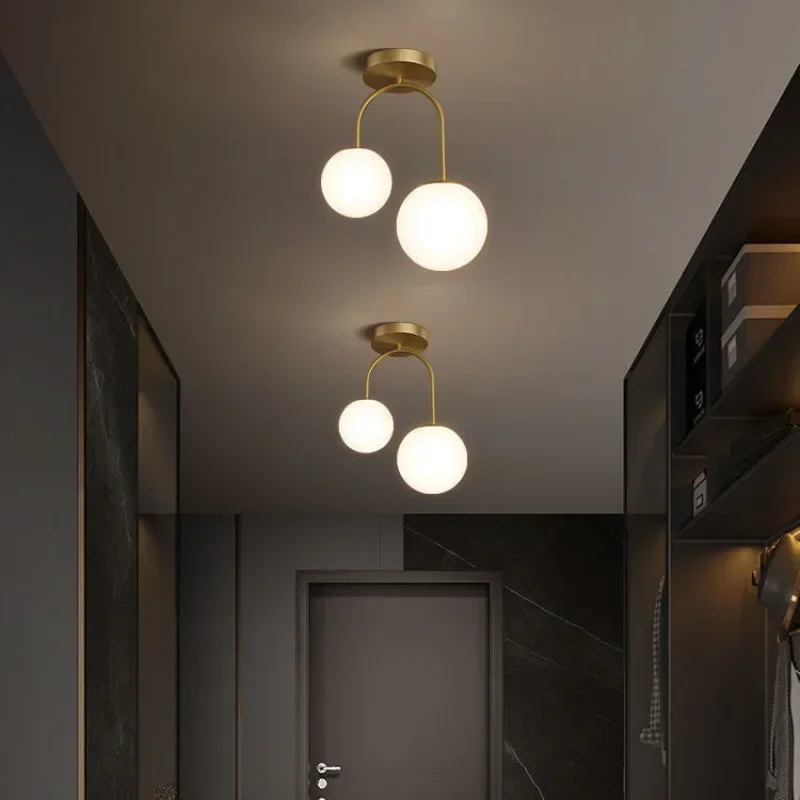Nordic Glass Ball LED Ceiling Light Lamps For Aisle Corridor Balcony Hallway Bedroom Clockroom Home Decoration Indoor Lighting
Nordic Glass Ball LED Ceiling Light Lamps For Aisle Corridor Balcony Hallway Bedroom Clockroom Home Decoration Indoor Lighting