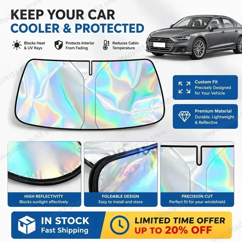 For Audi A8 1994 2026 Foldable Windshield Sun Shade UV Protection Reflective Car Sunshade Interior Accessory Heat Blocking
For Audi A8 1994 2026 Foldable Windshield Sun Shade UV Protection Reflective Car Sunshade Interior Accessory Heat Blocking