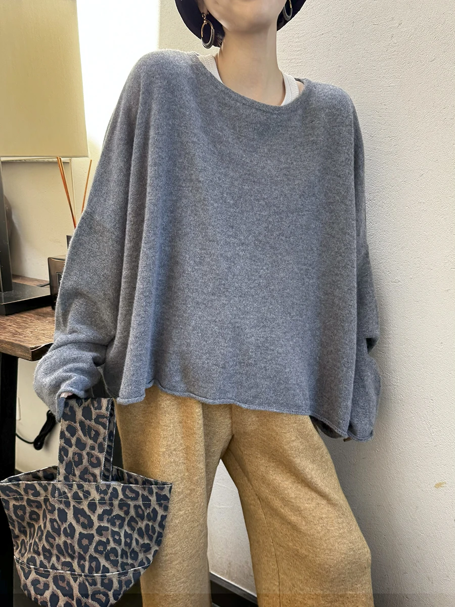 Свитер Cloud Letter OWI из 100% шерсти, свободный крой, с круглым вырезом, спущенными плечами, вязаный, для повседневной носки, с длинными рукавами, осенний.
Свитер Cloud Letter OWI из 100% шерсти, свободный крой, с круглым вырезом, спущенными плечами, вязаный, для повседневной носки, с длинными рукавами, осенний.