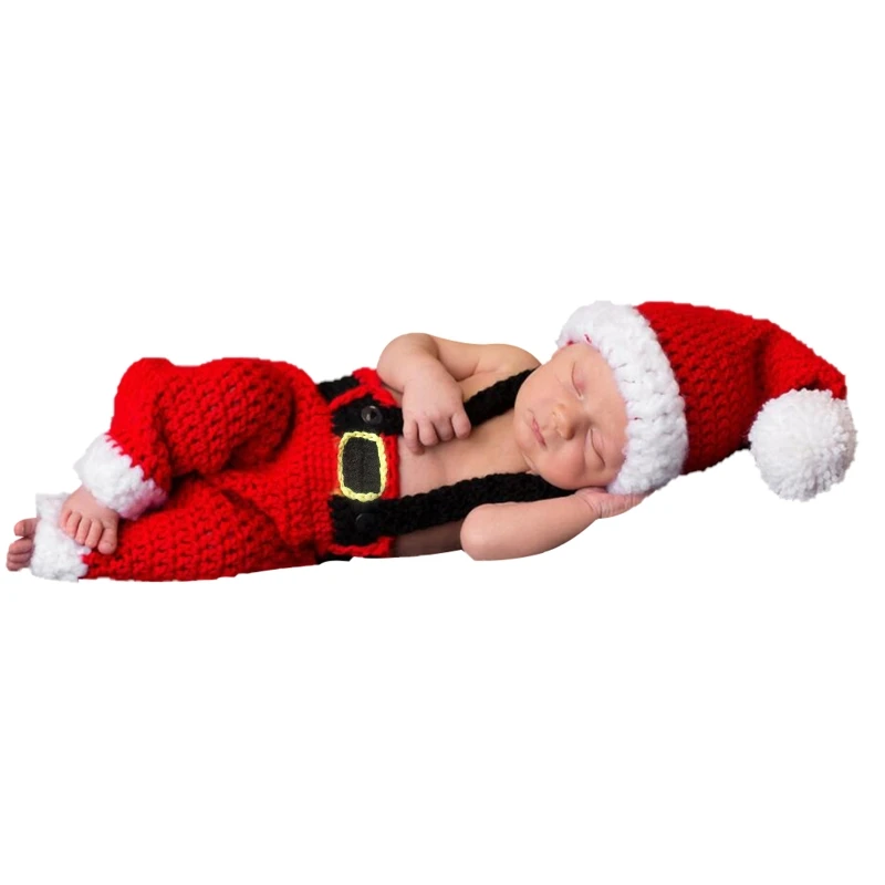 Christmas Newborn Baby Photography Props Outfits Red & White Crochet Clothes Santa Red Hat Pants Photography Props
Christmas Newborn Baby Photography Props Outfits Red & White Crochet Clothes Santa Red Hat Pants Photography Props