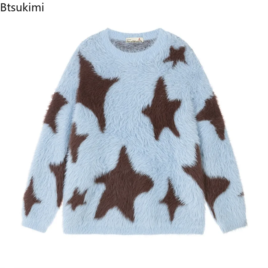 2025 Men's Star Pullover Sweaters Knitted Loose Autumn and Winter Couple Knitted Round Neck Long Sleeves Casual Sweaters Tops
2025 Men's Star Pullover Sweaters Knitted Loose Autumn and Winter Couple Knitted Round Neck Long Sleeves Casual Sweaters Tops