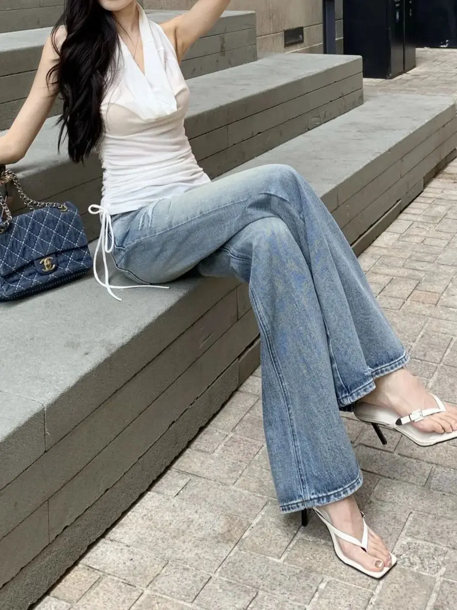 Винтажная одежда, женские черные джинсы с низкой посадкой, хипстерские хипстерские Y2K 2000-х годов, женские джинсовые модные базовые трендовые популярные хип-холодовые джинсы 
Винтажная одежда, женские черные джинсы с низкой посадкой, хипстерские хипстерские Y2K 2000-х годов, женские джинсовые модные базовые трендовые популярные хип-холодовые джинсы