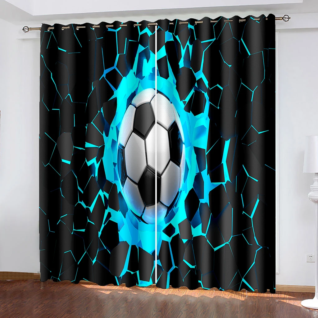 Cartoon Football Cloth Material Thin Sunshade Curtains For Children Boys Curtains Living Room Bedroom Window White Drapes
Cartoon Football Cloth Material Thin Sunshade Curtains For Children Boys Curtains Living Room Bedroom Window White Drapes