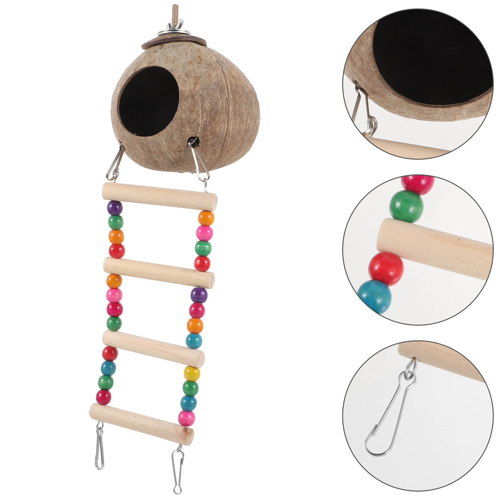 Coconut Shell Bird House Resting Bed for Pet Birdhouse Straw Nest Hanging Coconuts
Coconut Shell Bird House Resting Bed for Pet Birdhouse Straw Nest Hanging Coconuts
