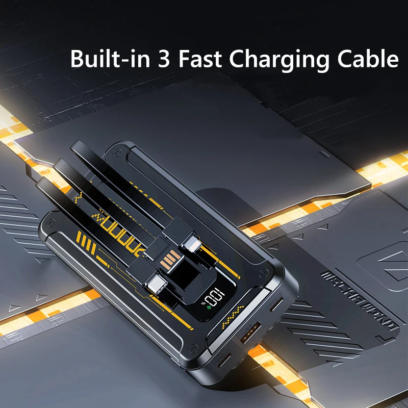 PD20W Two-Way Portable Power Bank 22.5W Super Fast Charging 20000mAh Built in Cables for iPhone 16 15 pro Samsung Xiaomi Huawei
PD20W Two-Way Portable Power Bank 22.5W Super Fast Charging 20000mAh Built in Cables for iPhone 16 15 pro Samsung Xiaomi Huawei