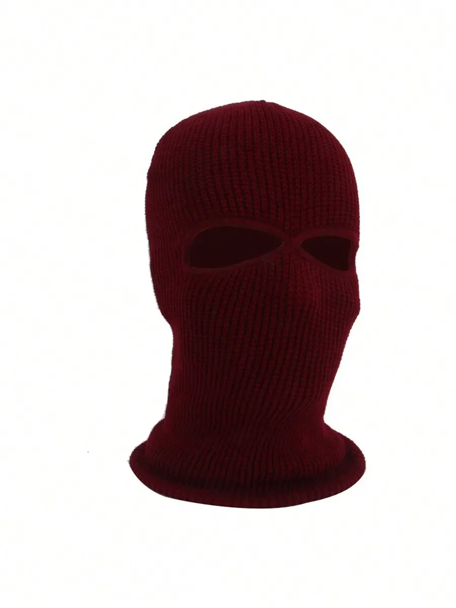 Knit Balaclava Full Face Mask 2-Hole Ski Mask For Men And Women Winter Warm Windproof Head Cover
Knit Balaclava Full Face Mask 2-Hole Ski Mask For Men And Women Winter Warm Windproof Head Cover