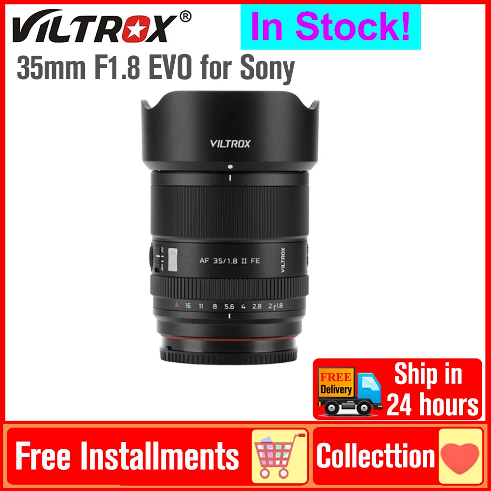 Viltrox 35mm F1.8 EVO AF Full-Frame Lens Large Aperture Auto Focus Camera Lens for Sony E Mount A7IV ZV-E1 FX3 A9III A7 III
Viltrox 35mm F1.8 EVO AF Full-Frame Lens Large Aperture Auto Focus Camera Lens for Sony E Mount A7IV ZV-E1 FX3 A9III A7 III