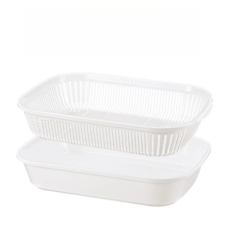 LMM double-layer vegetable basin drain basket kitchen fruit household vegetable basket hot pot plate
LMM double-layer vegetable basin drain basket kitchen fruit household vegetable basket hot pot plate