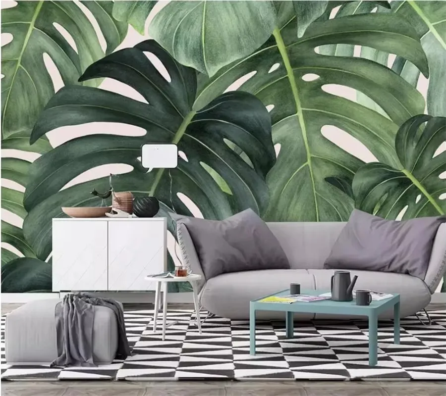 Custom 3D Mural Nordic Minimalist Tropical Hand Painted Banana Leaves Wallpapers Living Room TV Background wallpapers Home Decor
Custom 3D Mural Nordic Minimalist Tropical Hand Painted Banana Leaves Wallpapers Living Room TV Background wallpapers Home Decor