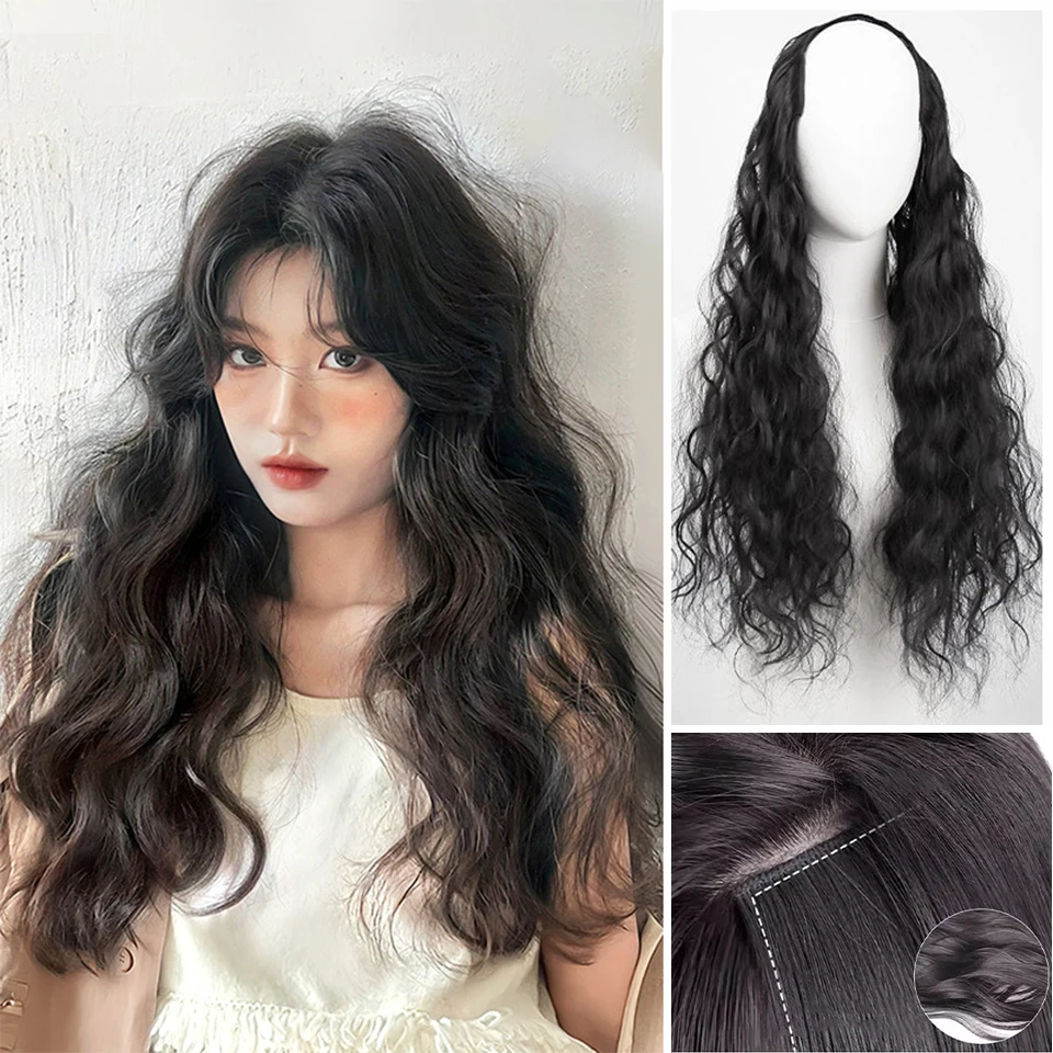 JINKAILI Synthetic Wig For Women U-Shaped Wavy Long Curly Hair Wool Roll One-Piece hair extensions, natural seamless wig piece
JINKAILI Synthetic Wig For Women U-Shaped Wavy Long Curly Hair Wool Roll One-Piece hair extensions, natural seamless wig piece
