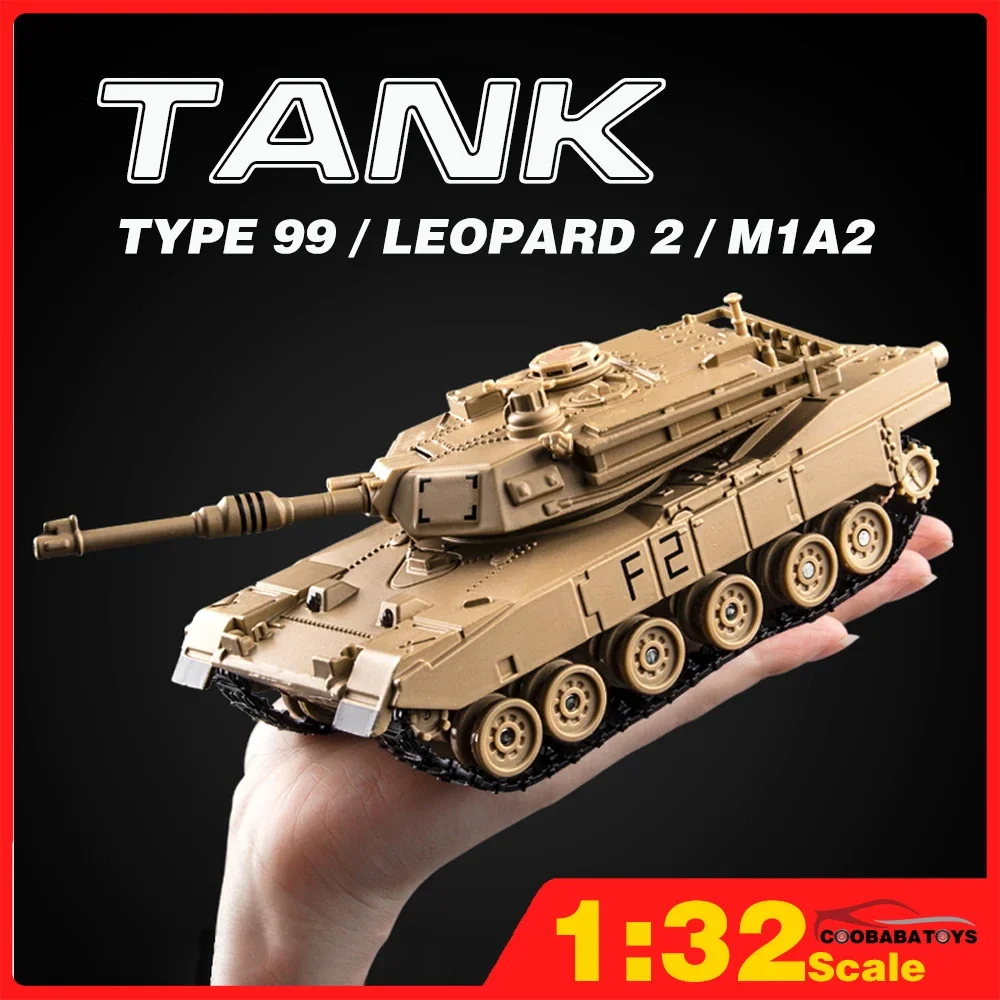 Scale 1/32 Tank German Leopard 2 Metal Diecast Military Toy Cars Armored Vehicles Models Kit for Boy Child Kids 1:32 Type99 M1A2
Scale 1/32 Tank German Leopard 2 Metal Diecast Military Toy Cars Armored Vehicles Models Kit for Boy Child Kids 1:32 Type99 M1A2