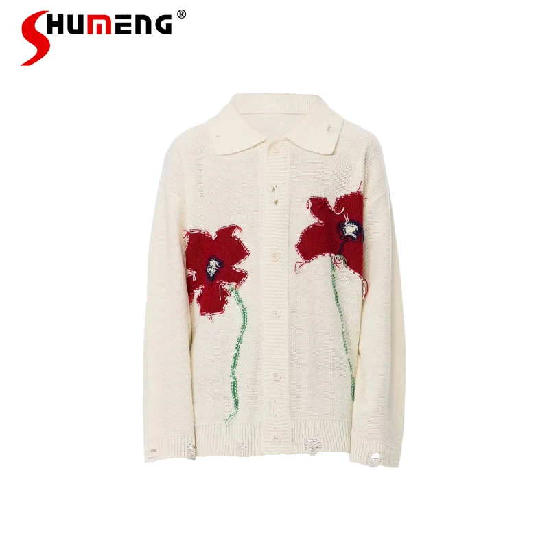 2026 Spring New Fashion Flower Sweaters Male Cardigan Color Matching Elegant Knitted Tops Stylish Lapel Long Sleeve Knitwears
2026 Spring New Fashion Flower Sweaters Male Cardigan Color Matching Elegant Knitted Tops Stylish Lapel Long Sleeve Knitwears