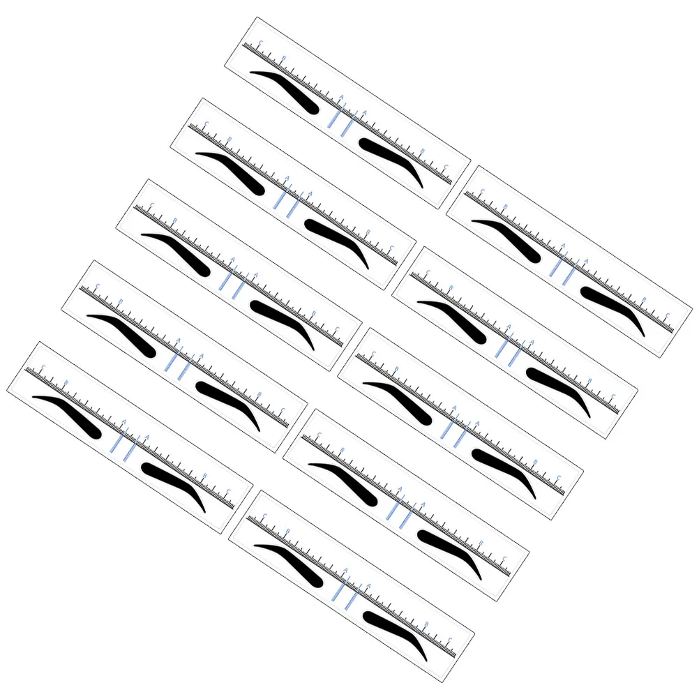 10Pcs Eyebrow Stencil Template Ruler for Brows Shaping Guide Tool Brow Positioning Measuring Drawing
10Pcs Eyebrow Stencil Template Ruler for Brows Shaping Guide Tool Brow Positioning Measuring Drawing