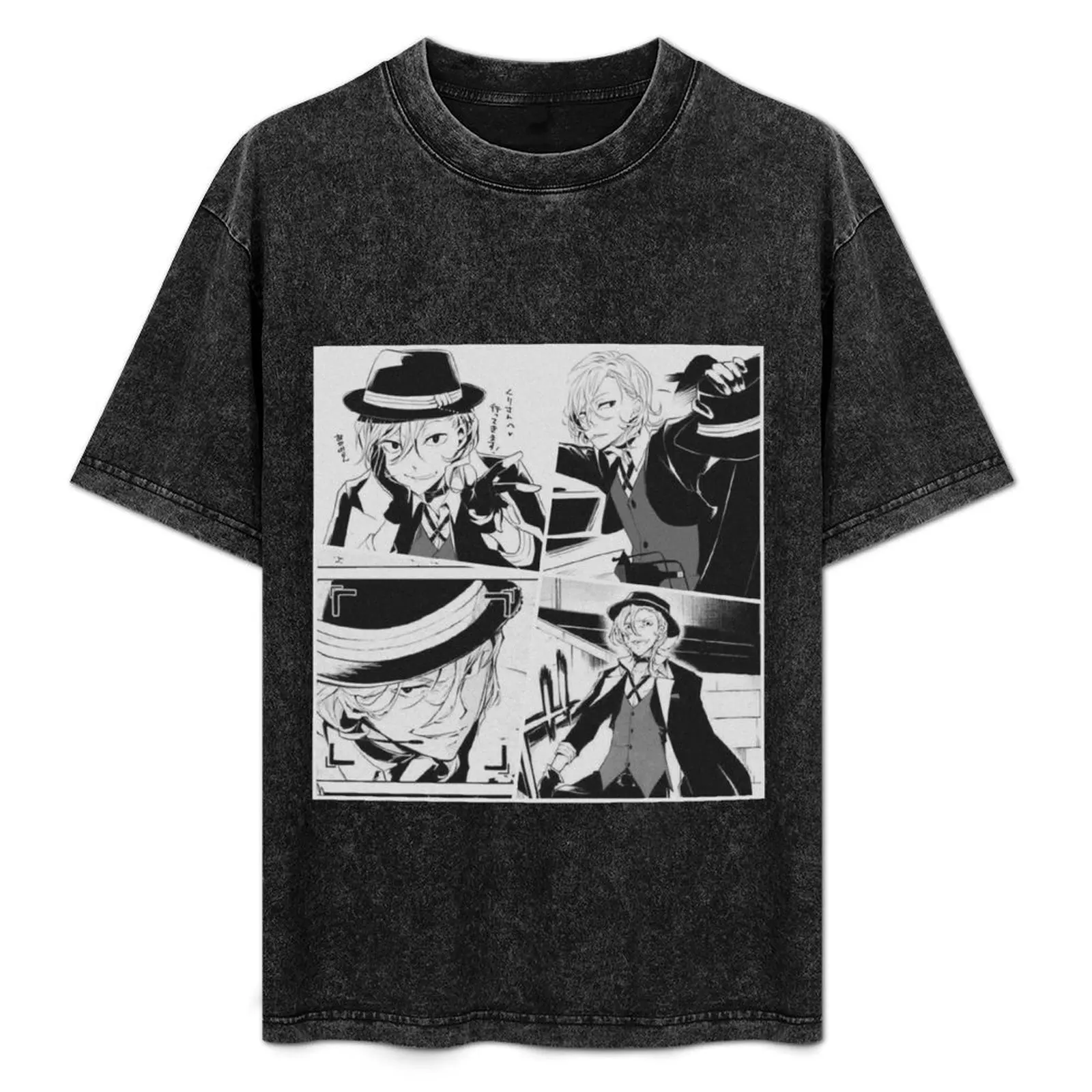 Manga Panels Chuuya Nakahara T-Shirt Fashion Letter Print T-Shirt
Manga Panels Chuuya Nakahara T-Shirt Fashion Letter Print T-Shirt