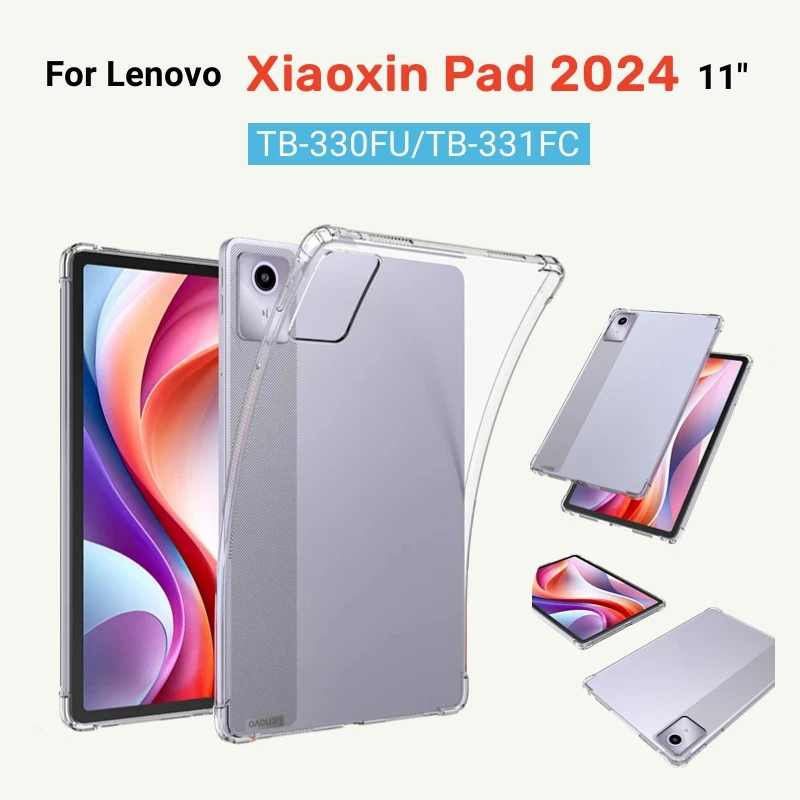 4 Air Bags Shockproof Funda For Lenovo Xiaoxin Pad 2024 Case 11" Tablet Transparent Soft TPU Back Cover For Lenovo Tab M11 Case
4 Air Bags Shockproof Funda For Lenovo Xiaoxin Pad 2024 Case 11" Tablet Transparent Soft TPU Back Cover For Lenovo Tab M11 Case