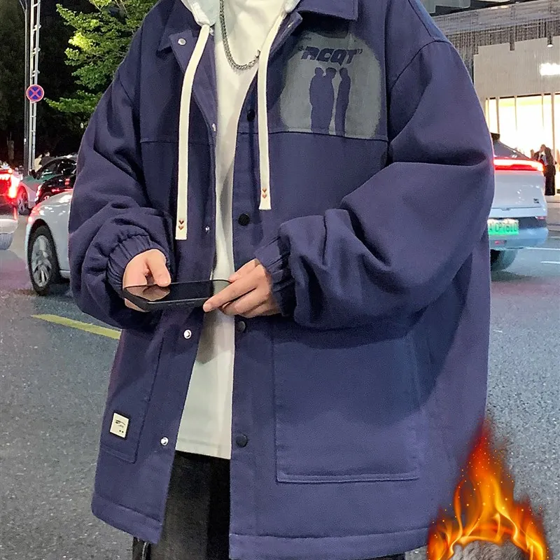 Thiened Fce, осенне-зимняя джинсовая куртка для мальчиков-подростков, молодежное повседневное длинное пальто све, теплое хлопковое внутреннее полиэстеровое пальто...
Thiened Fce, осенне-зимняя джинсовая куртка для мальчиков-подростков, молодежное повседневное длинное пальто све, теплое хлопковое внутреннее полиэстеровое пальто...