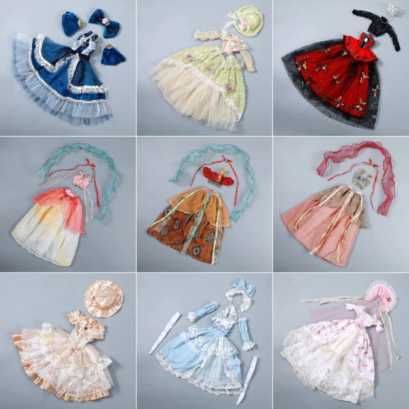 1/3 BJD Lolita Court Dress 60cm Girl Doll Outfit Classic Skirt Suitable for AS 58-62 SD13 Fashion Doll Clothing Decoration Gift
1/3 BJD Lolita Court Dress 60cm Girl Doll Outfit Classic Skirt Suitable for AS 58-62 SD13 Fashion Doll Clothing Decoration Gift