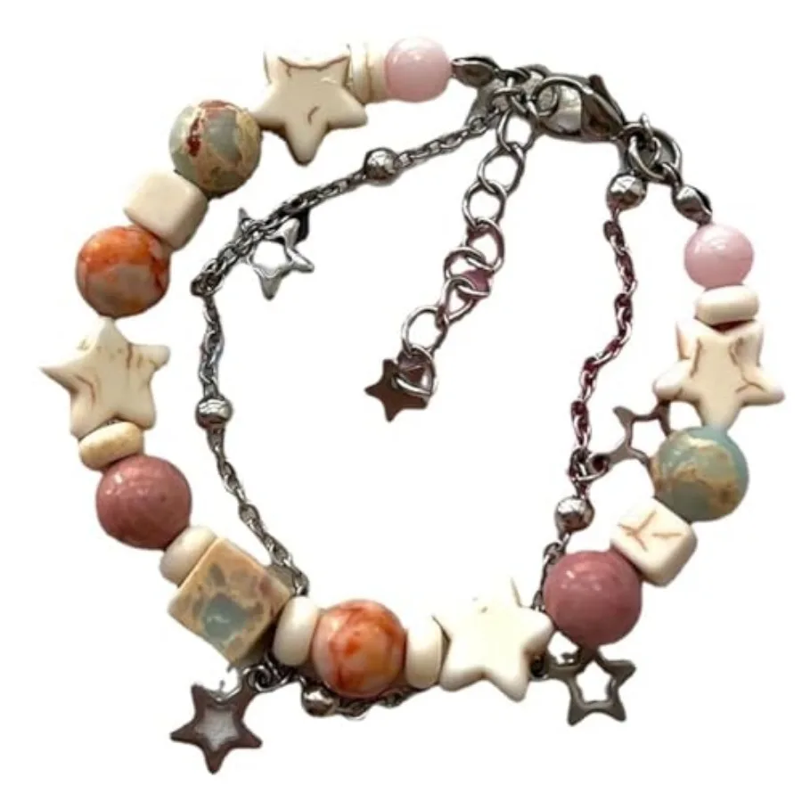 Y2k Star Beaded Bracelets Kawaii Double Layer Bracelet for Women Trendy Fairycore Jewelry Fairy Grunge Accessories
Y2k Star Beaded Bracelets Kawaii Double Layer Bracelet for Women Trendy Fairycore Jewelry Fairy Grunge Accessories