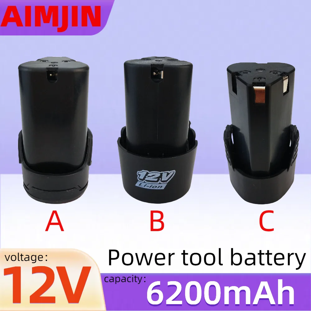 Universal 12V 6200mAH Rechargeable Li-ion Lithium Battery For Power Tools Electric drill Electric Screwdriver Battery
Universal 12V 6200mAH Rechargeable Li-ion Lithium Battery For Power Tools Electric drill Electric Screwdriver Battery