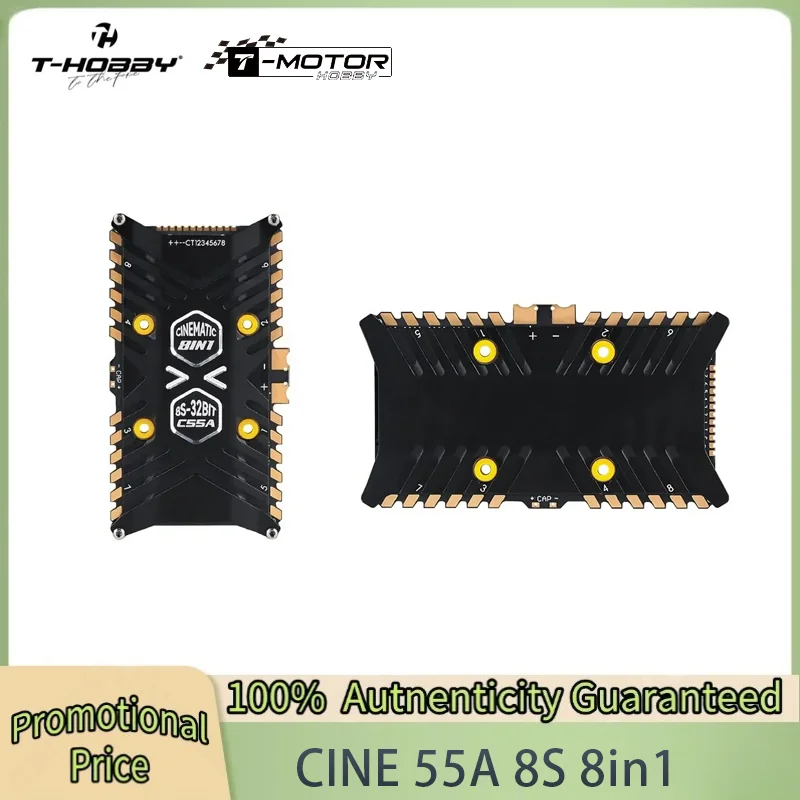 T Motor T Hobby Cine 55A 3 8S 32Bit 128K 8In1 Filmic ESC for F7 Pro Controller FPV Freestyle Cinelifter X8 Drone DIY Parts
T Motor T Hobby Cine 55A 3 8S 32Bit 128K 8In1 Filmic ESC for F7 Pro Controller FPV Freestyle Cinelifter X8 Drone DIY Parts