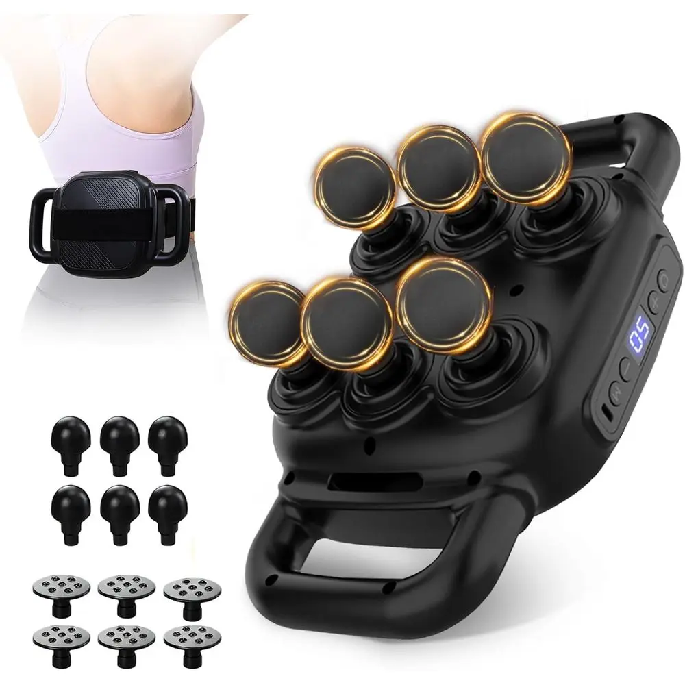 Deep Tissue Massage Gun with 50 Intensities & 9 Heads, Electric Percussion Muscle Pain Relief Tool for Back, Legs, Ideal for Gif
Deep Tissue Massage Gun with 50 Intensities & 9 Heads, Electric Percussion Muscle Pain Relief Tool for Back, Legs, Ideal for Gif