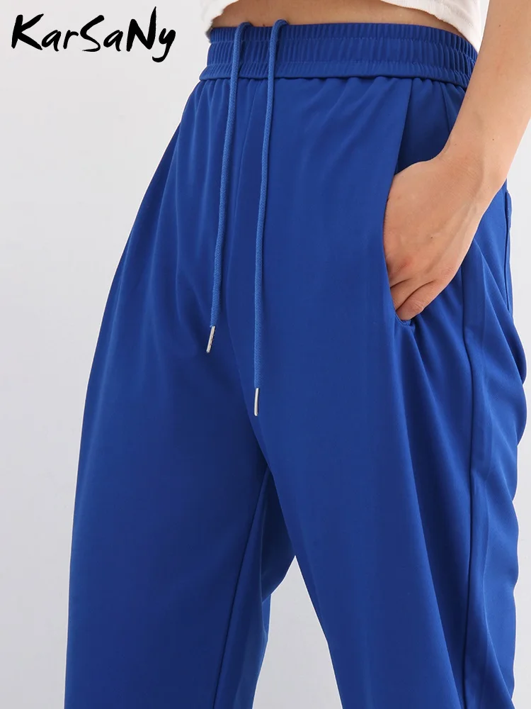 Loose Ice Silk Pants Woman Summer 2022 Klein Blue Trousers Women Wide Leg Thin Sweatpants Summer High Waist Jogger Pants Female
Loose Ice Silk Pants Woman Summer 2022 Klein Blue Trousers Women Wide Leg Thin Sweatpants Summer High Waist Jogger Pants Female