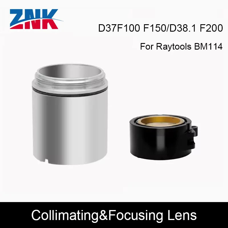 ZNK BM114/114S 0-6KW Collimating & Focusing Lens D37F100 F150 D38.1F200mm with Lens Holder for Raytools Laser Head BM114/114S
ZNK BM114/114S 0-6KW Collimating & Focusing Lens D37F100 F150 D38.1F200mm with Lens Holder for Raytools Laser Head BM114/114S