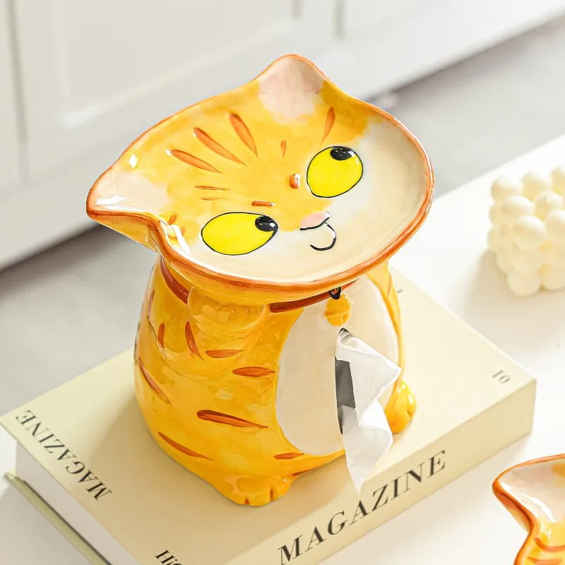 Nordic Cat Sculpture Tissue Box Ornament Living Room Entrance Dining Table Jewelry Ring Storage Pumping Carton Crafts Decoration
Nordic Cat Sculpture Tissue Box Ornament Living Room Entrance Dining Table Jewelry Ring Storage Pumping Carton Crafts Decoration