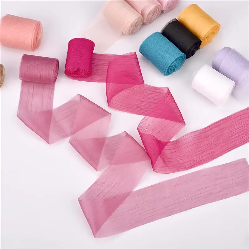 5Yard Handmade Frayed Edged Straight Crepe Wrapping Bouquets Yarn Ribbon For Wedding InvitationBirthday Party Decorations Gifts
5Yard Handmade Frayed Edged Straight Crepe Wrapping Bouquets Yarn Ribbon For Wedding InvitationBirthday Party Decorations Gifts