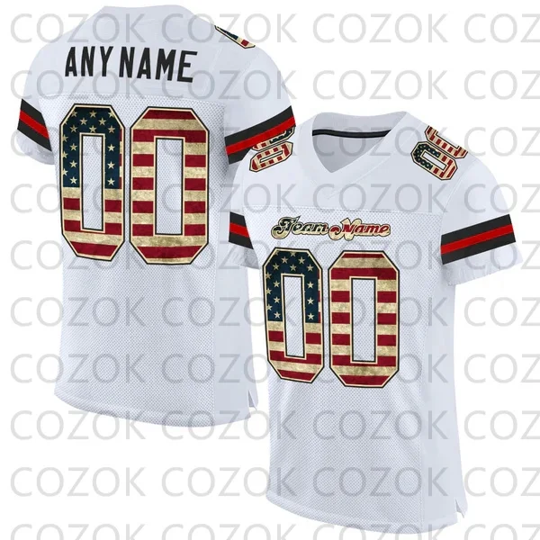 Custome White Football Jerseys for Men Women Unisex Football Short Sleeves Athletic Tee Shirts
Custome White Football Jerseys for Men Women Unisex Football Short Sleeves Athletic Tee Shirts