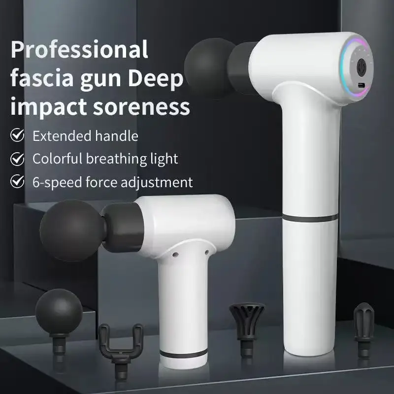 Extended Handle Fascia Gun Massager Portable Massage Hammer Electric Muscle Relaxation Whole Body Meridian Backlash Divine Tool
Extended Handle Fascia Gun Massager Portable Massage Hammer Electric Muscle Relaxation Whole Body Meridian Backlash Divine Tool
