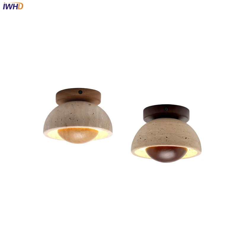 IWHD Iron Stone LED Ceiling Light Fixtures Hallway Bedroom Living Room Home Decor Yellow Travertine Ceiling Lamp Plafonnier 
IWHD Iron Stone LED Ceiling Light Fixtures Hallway Bedroom Living Room Home Decor Yellow Travertine Ceiling Lamp Plafonnier