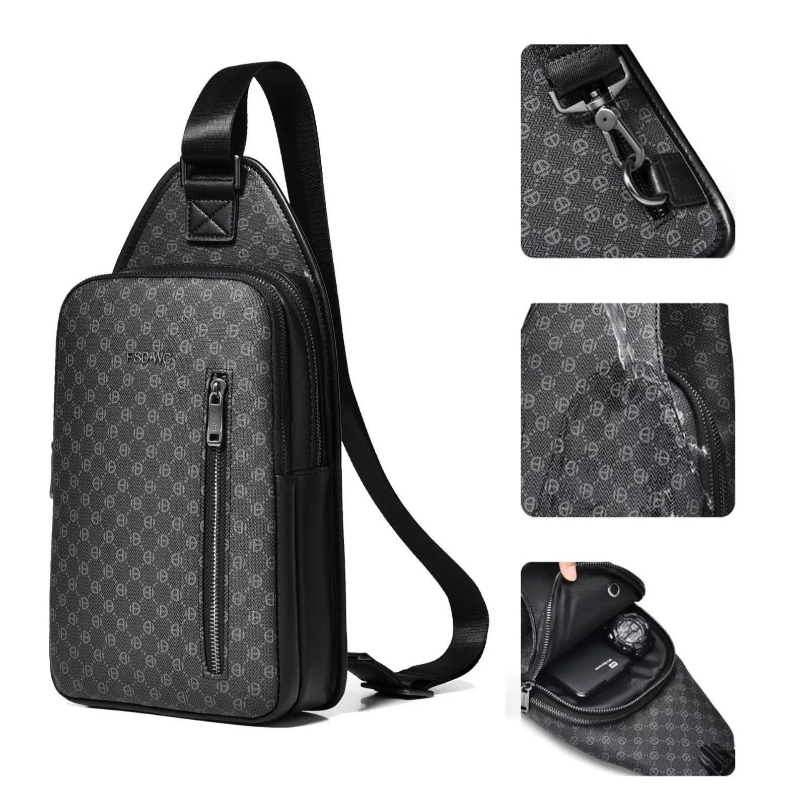 Single Shoulder High-end New Multi-functional Casual Fashion Waterproof Men's Crossbody Messenger Luxury Leather Chest Bag
Single Shoulder High-end New Multi-functional Casual Fashion Waterproof Men's Crossbody Messenger Luxury Leather Chest Bag